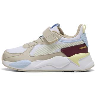 PUMA RS-X Kids Sneakers, Shoes, White/Gold Moon, 33