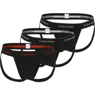 3 Pack Jock Straps - Icon Cotton Stretch - Black - M