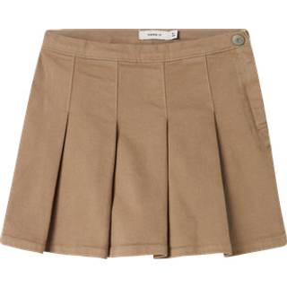 Name It Nederdel Roasted Cashew i Twill Med Plissering - Str. 6y 116cm