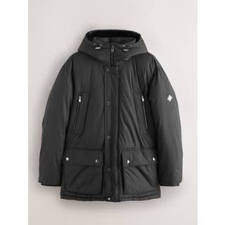 Next Black Textured Premium Parka Jacket