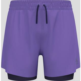 Odlo Zeroweight 5in 2in1 Running Shorts Men - Violet, Size XL - violet