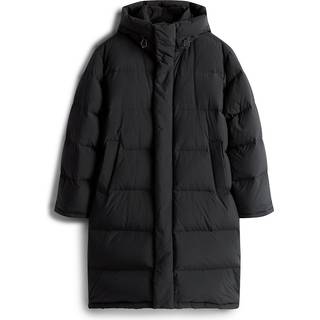 Hooded Down Longline Relaxed Puffer Coat