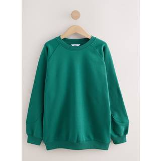 Next Teal Blue Relaxed Fit Heavyweight Longline Crew Neck Sweatshirt