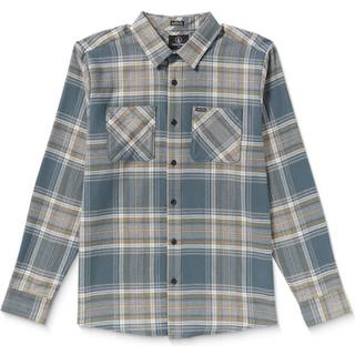 Volcom Netastone Flannel L/S Skjorte Herrer størrelse L farve grå