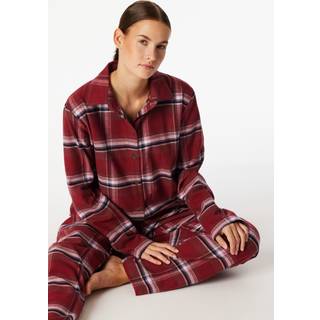 Schiesser Long Sleeve Pyjamas - Red - 44