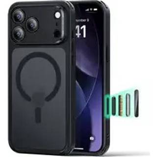 iPhone 17 Pro ESR Classic Hybrid Cover m. Indbygget Camera Control Knap - MagSafe Kompatibel - Mat Sort
