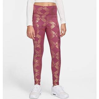 Nike One-leggings med Dri-FIT-print til større børn (piger) - lilla - M