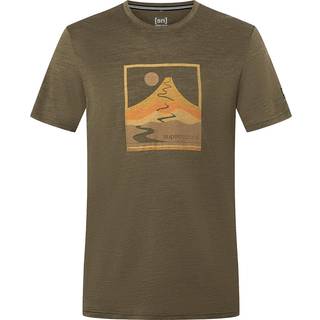 super.natural Trace Hill Tee Merino-shirt Herrer størrelse M farve brun