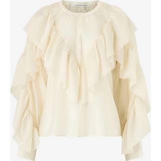 Second Female - Fria Frill Blouse 60121 - 0508 Tofu