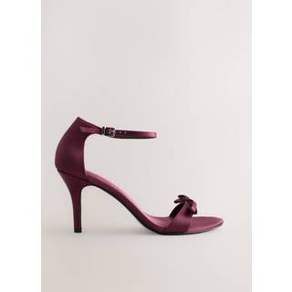 Next Forever Comfort Mini Satin Sandaler med Hæl og Sløjfe - eu43