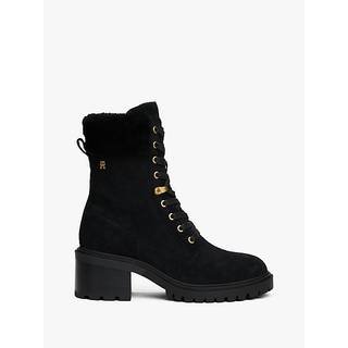 Suede Cleat Lace-Up Chelsea Boots