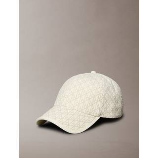 Cotton Twill Adjustable Emblem Logo Cap - Beige - One Size