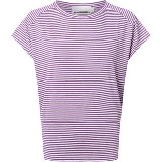 ARMEDANGELS Women's Ofeliaa Lovely Stripes T-shirt Damer størrelse S farve lilla
