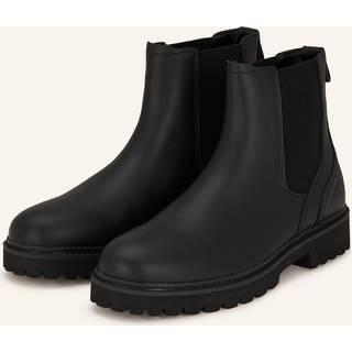 HUGO Herren Chelsea Boots schwarz Glattleder
