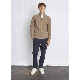 Askel Regular Fit Striktrøje, Brown, M