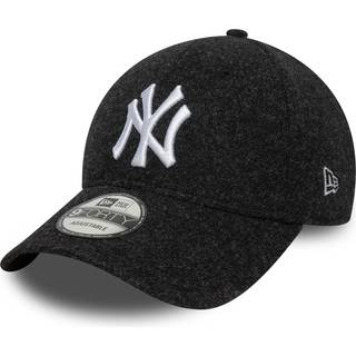 Melton Wool 9Forty New York Yankees Cap, Black, Onesize