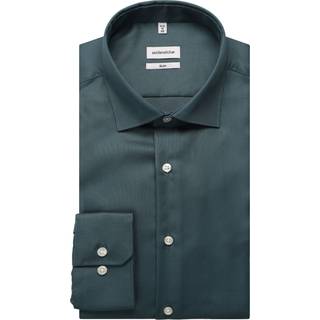 Seidensticker Herren Hemd blau Slim Fit