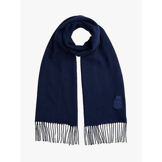 TH Crest Fringed Scarf With Cashmere
