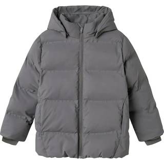 Name It Puffer Vinterjakke Quiet Shake Med Aftagelig Hætte - Str. 8y 128cm