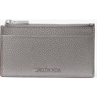 MK Jet Set Small Pebbled Leather Card Case - Grey - Michael Kors - ONE SIZE