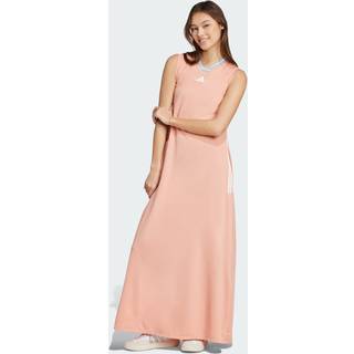 Tiro Cut 3-Stripes Soft Mesh Long kjole - Ambient Blush / White - XS