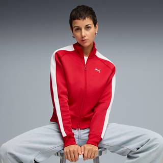 PUMA T7 ALWAYS ON Short Track Jacket Women, Clothing, Red, XL