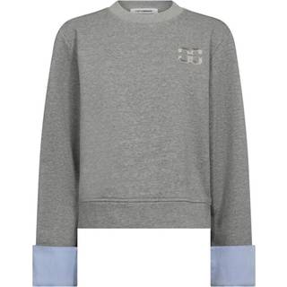 DaniellaCC Cuff Sweatshirt, Grey Melange, XS