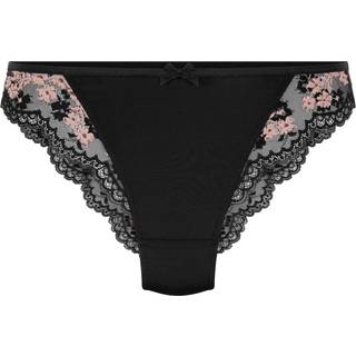 Hunkemöller Caro brasiliansk trusse med høj benudskæring sort - XL