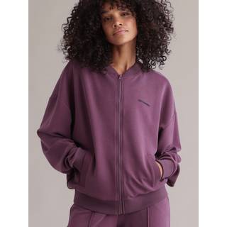 Hey Honey Women's Bomber Jersey Jacket Sweat& træningsjakke Damer størrelse S farve lilla