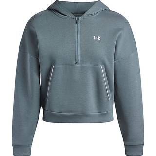 Under Armour Rival Fleece Piped Women's ½ Zip Hoodie Jasper Blue / White L