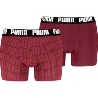 PUMA Men&#39;s Boxers (2-Pack), Clothing, Black/Red, XXL