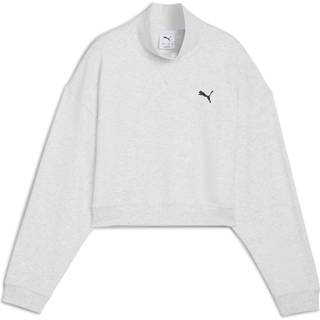 PUMA Wardrobe Essentials Go Together Oversized Crew Sweatshirt Youth, Shop, Alpine Snow/Melange, 15-16Y