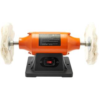 VEVOR 3/4HP b?nkpufferpolerer 8-tommer b?nkpoleringsmaskine 3450RPM Enkelthastighed bordpolerer med 2 STK kludhjul & st?bejernsbase til metalsmyk