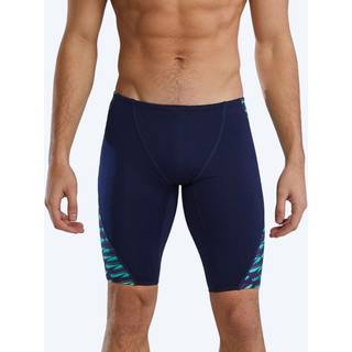 TYR lange badebukser til mænd - Evolved Blade Splice - Mørkeblå/grøn