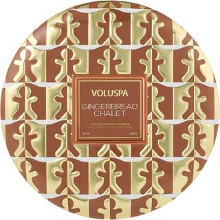 Voluspa Gingerbread Chalet Holiday Collection 3-Wick Tin Candle 340 g