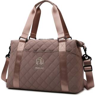 TEMU Unisex Large Capacity High Duffle Bag - Lightweight Sporty Gym & Business Duffle With Dry/wet Compartments, Convertible Handheld/crossbody Design, Durable Polyester, White/black