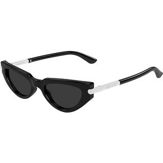 Alexander McQueen Kvinde AM0520S 001 Solbriller Acetat Sort Grå Cat Eye