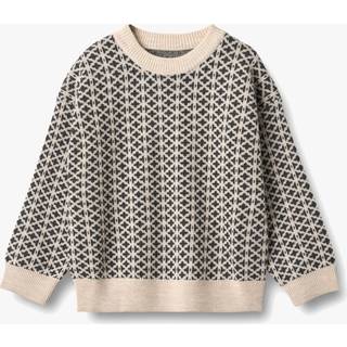 WHEAT Kid's Elias Uldsweater Børn størrelse 140 farve grå