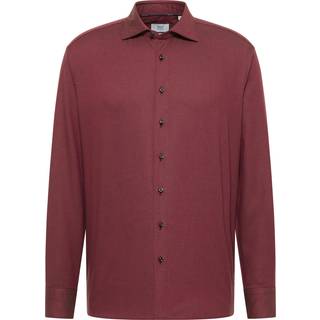 MODERN FIT Shirt in wine red plain