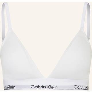 Lightly Lined Triangle Bralette - Icon Cotton Modal - White - S