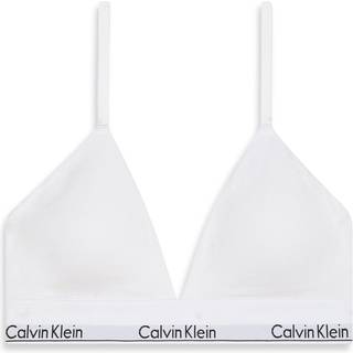 Lightly Lined Triangle Bralette - Icon Cotton Modal - White - M