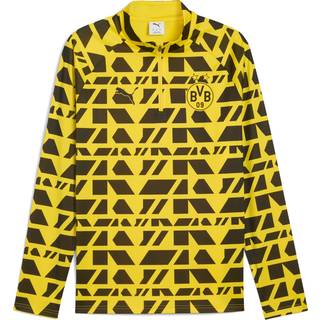 PUMA Borussia Dortmund Pre-match Quarter-Zip Top Men, Sport, Faster Yellow/Black, XS