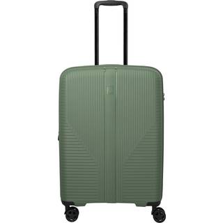 Travelite Air Stripe Kuffert med 4 hjul grøn
