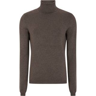 Soft Rebels Marla Striktrøje M. Rullekrave Brun - XXL