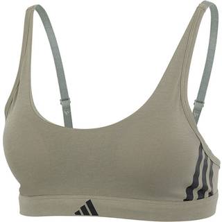 Adidas Sport Active Essentials 3 Stripes Bralette - Green - Medium
