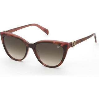 Blumarine Kvinde SBM900 07LA Solbriller Acetat Havana Brun Sommerfugl Normal Nuanceret