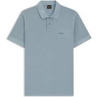 Poloshirt i bomuldspiqué med logoprint