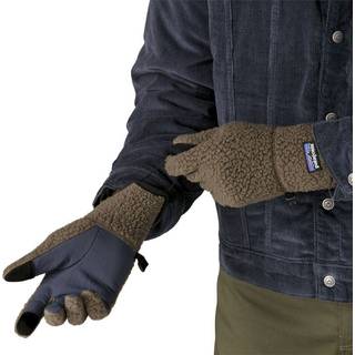 Patagonia Retro Pile Gloves Handsker størrelse S farve brun