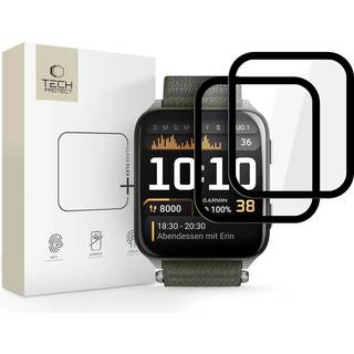 Garmin Venu X1 Tech-Protect Glass Flex+ Hybrid skærmbeskytter - 2 stk. - Sort kant