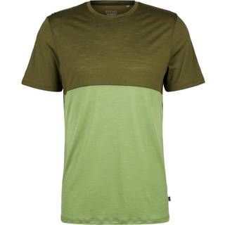 Stoic MerinoChill MMXX. Göteborg Colorblock Tee Merino-shirt Herrer størrelse 4XL farve grøn/olivengrøn